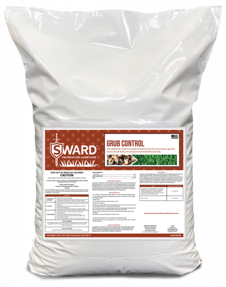 SWARD Grub control lawn care product bag