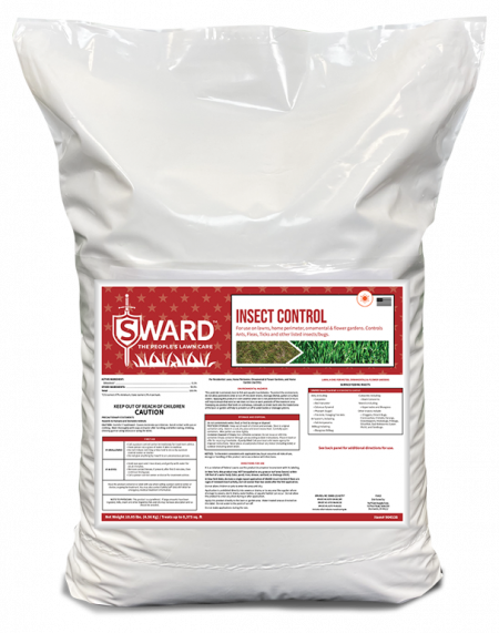 SWARD insect control lawn care product bag